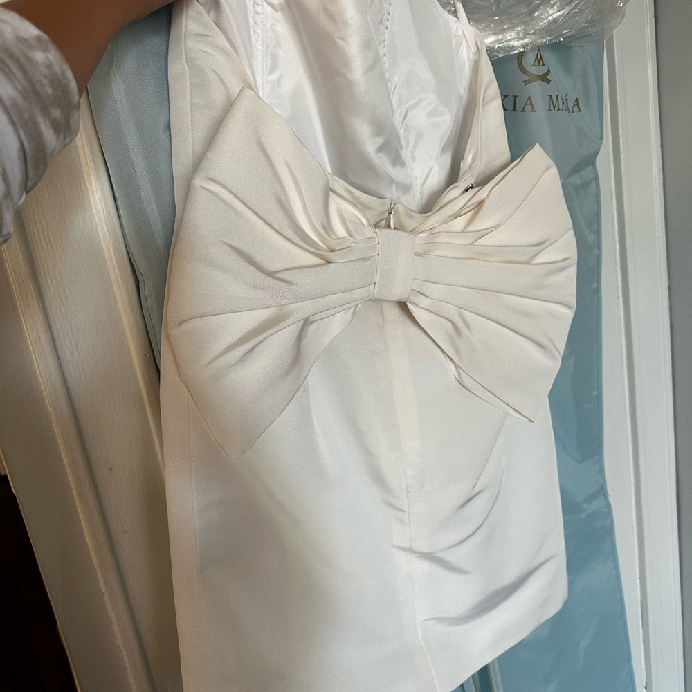 NWT ALEXIA MARIA SILK FAILLE DRESS - Picture 2 of 5